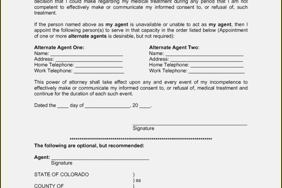 Printable Medical Power Of Attorney Forms Printable Forms Free Online