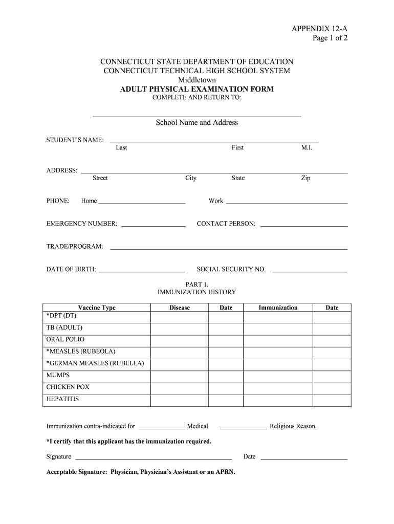 Printable Physical Form Fillable Form 2025