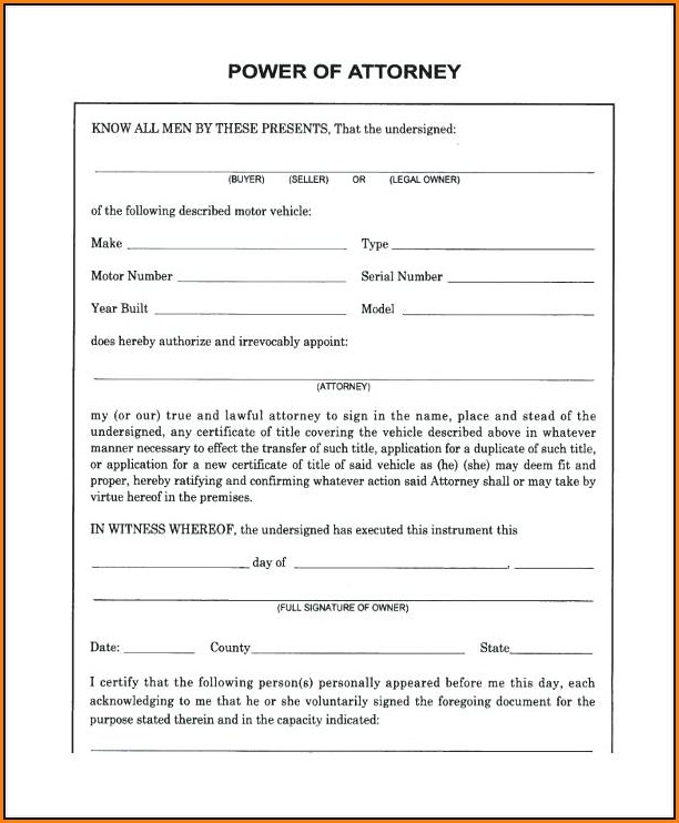 Printable Power Of Attorney Form Ma Printable Forms Free Online