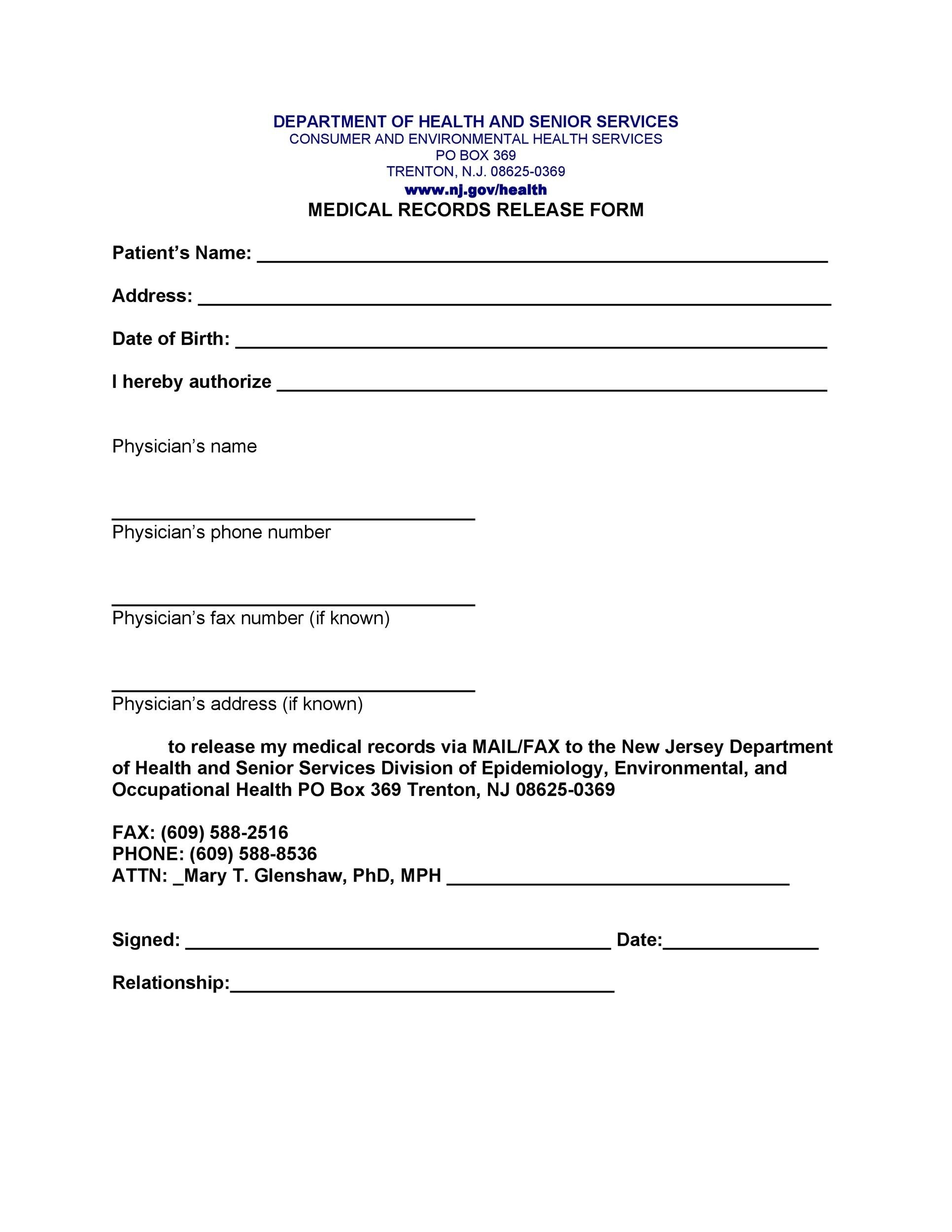 Printable Release Forms Printable Forms Free Online