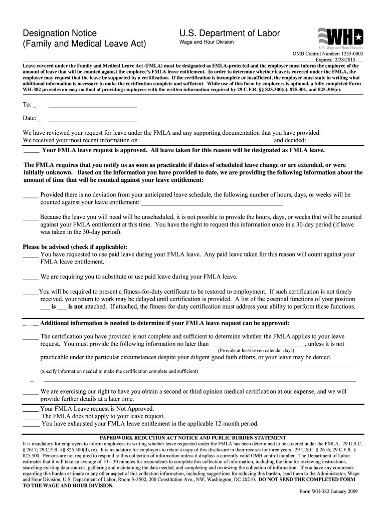 Printable Sample Filled Fmla Form Printable Forms Free Online