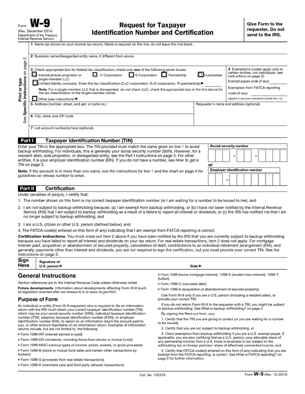 Printable W9 Form 2025 Free Asta E Koch