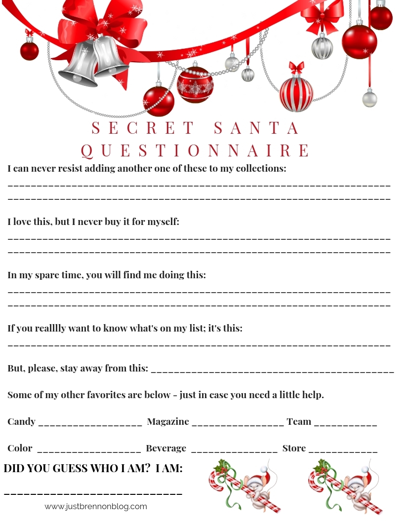 Secret Santa Printable Forms Free Printable Printable Forms Free Online