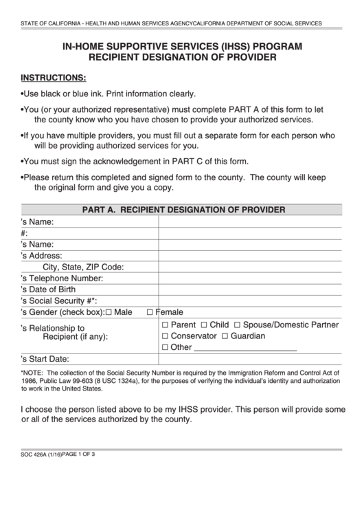 Top 17 Ihss Forms And Templates Free To Download In PDF Format