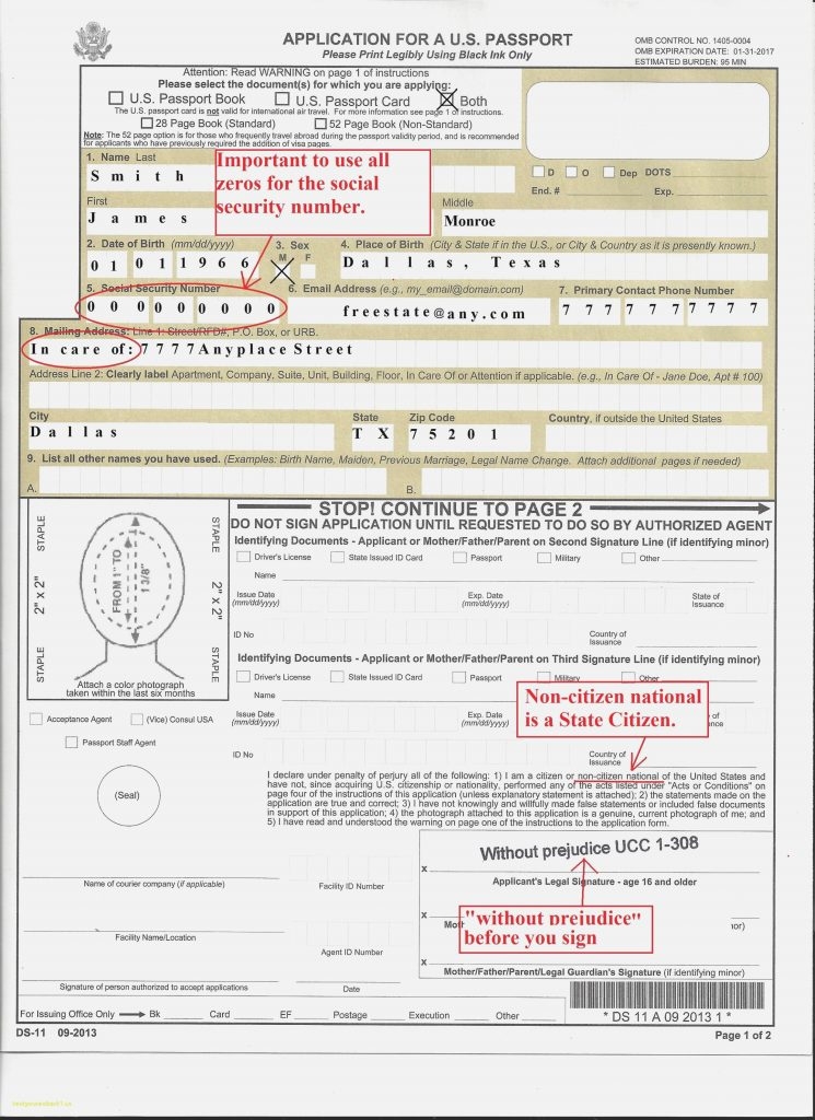 Us Passport DS 11 Form Pdf Printable Form 2024