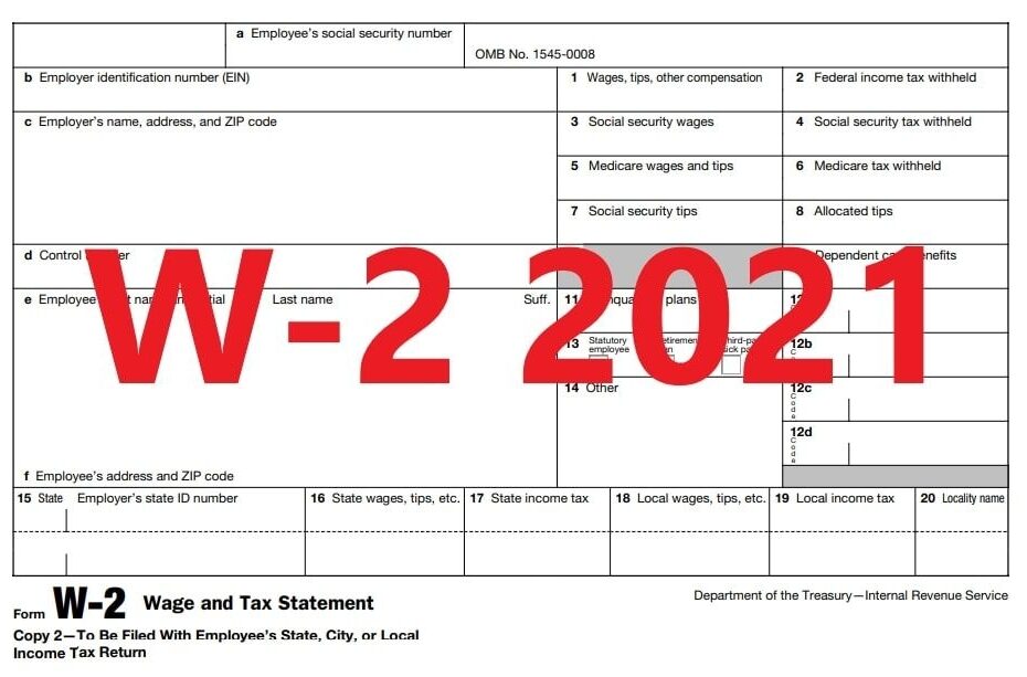 W 2 Form 2021 Printable Form 2021