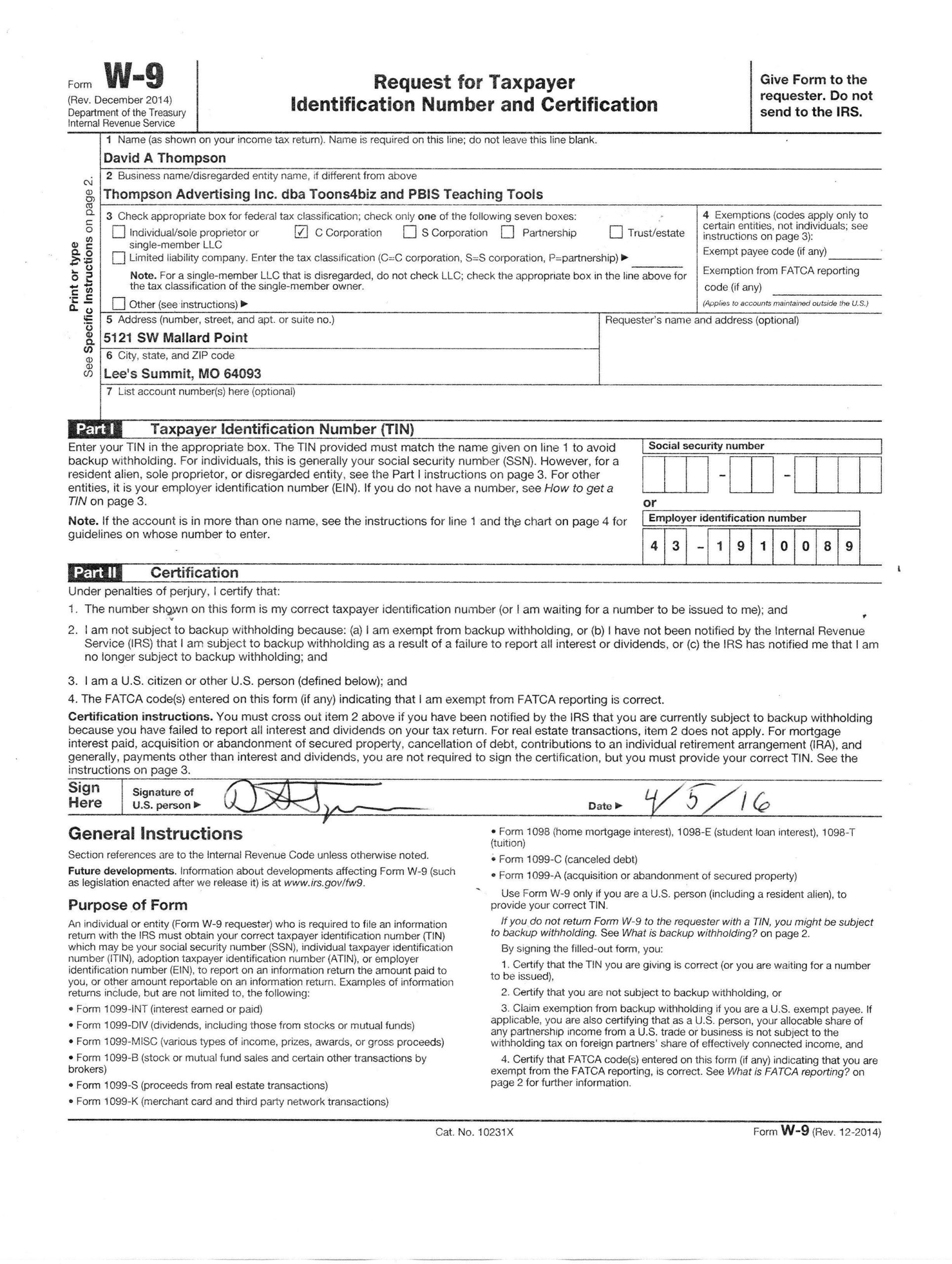 W 9 2024 Form Printable Janey Annalee