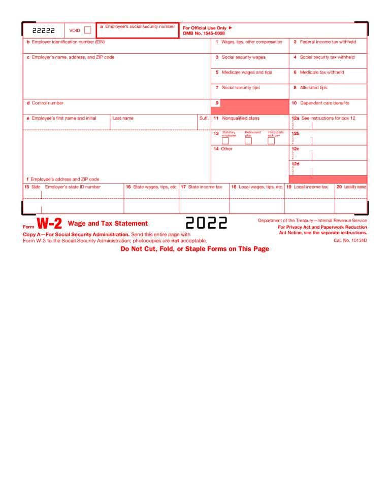 W2 Forms Online Printable W2 Forms