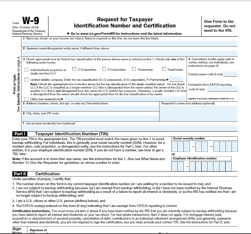 W9 Irs Form Printable Printable Forms Free Online W9 Irs Form Printable Printable Forms Free Online