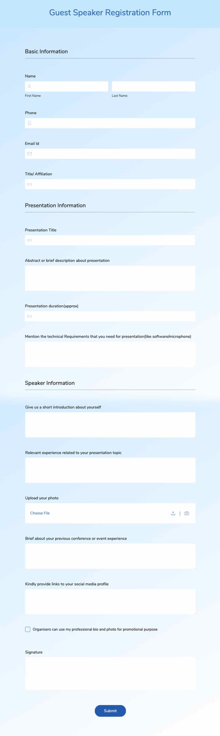 Conference Registration Form