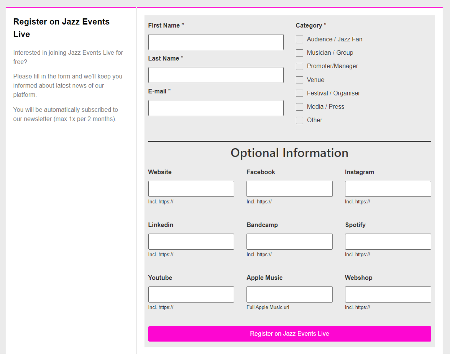 Event Registration Form Essentials