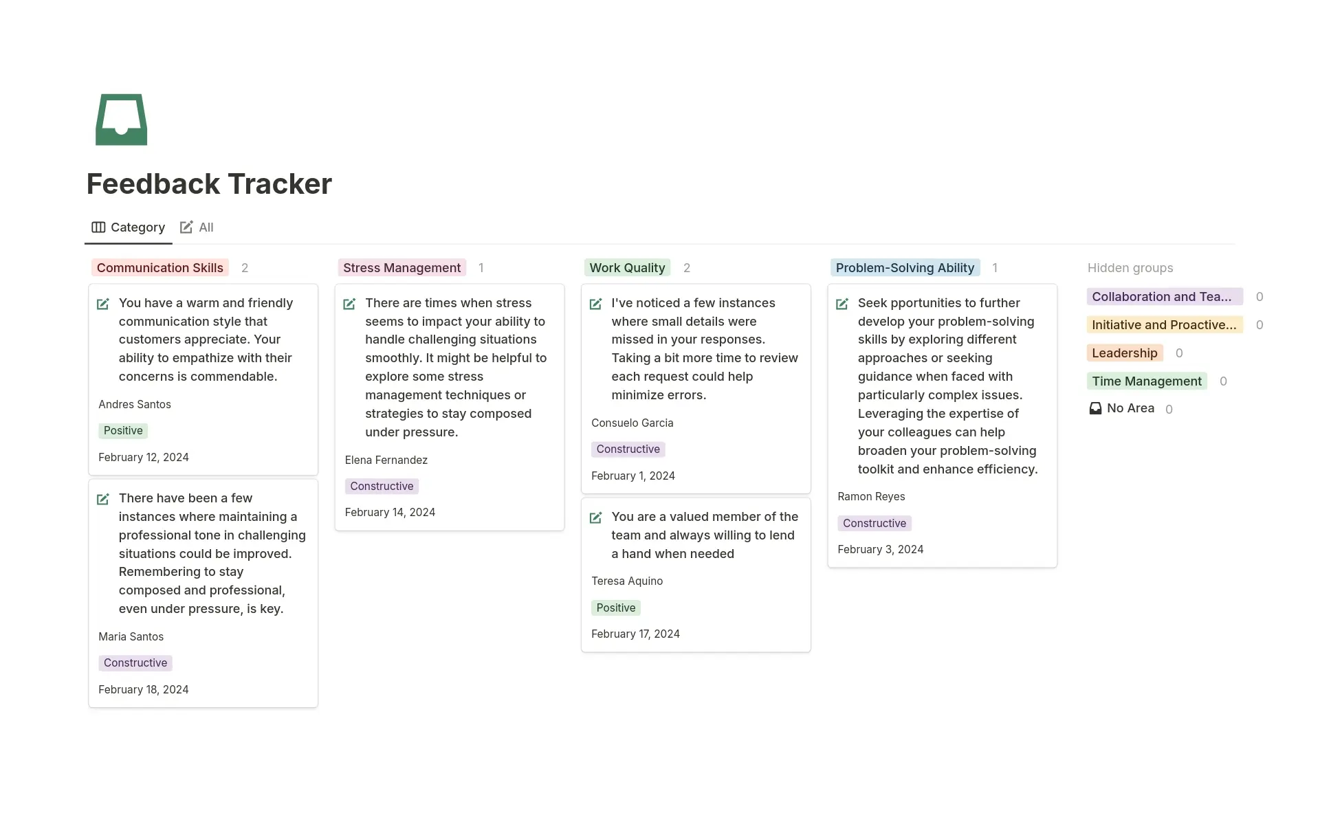 Feedback Tracker 898