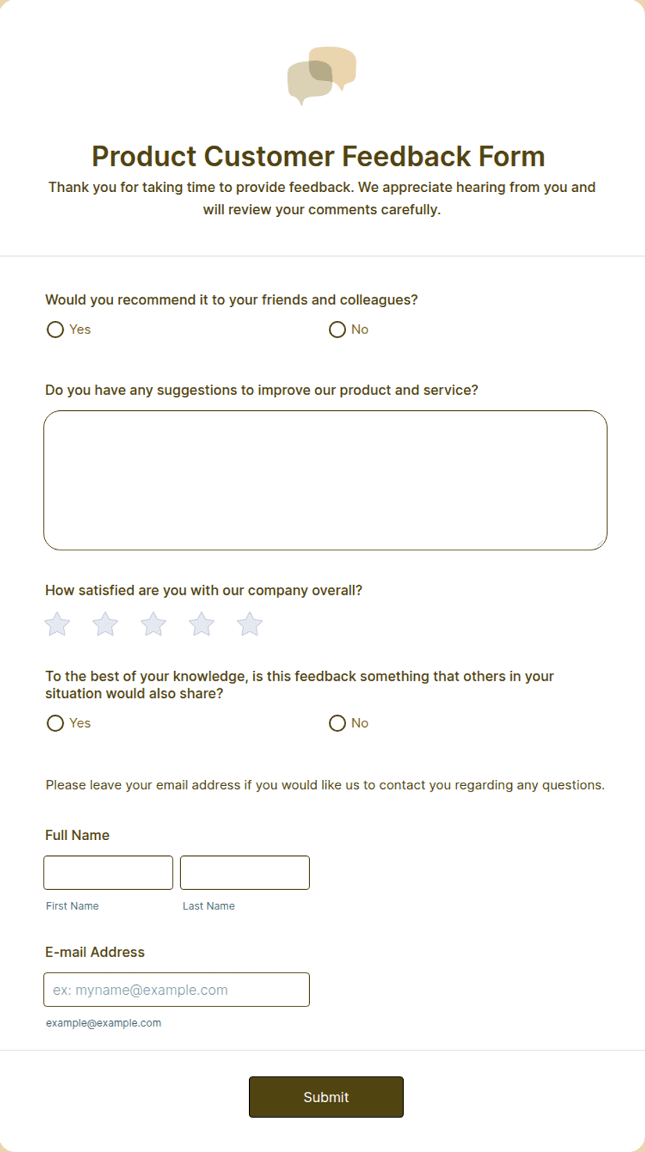 Feedback Feedback