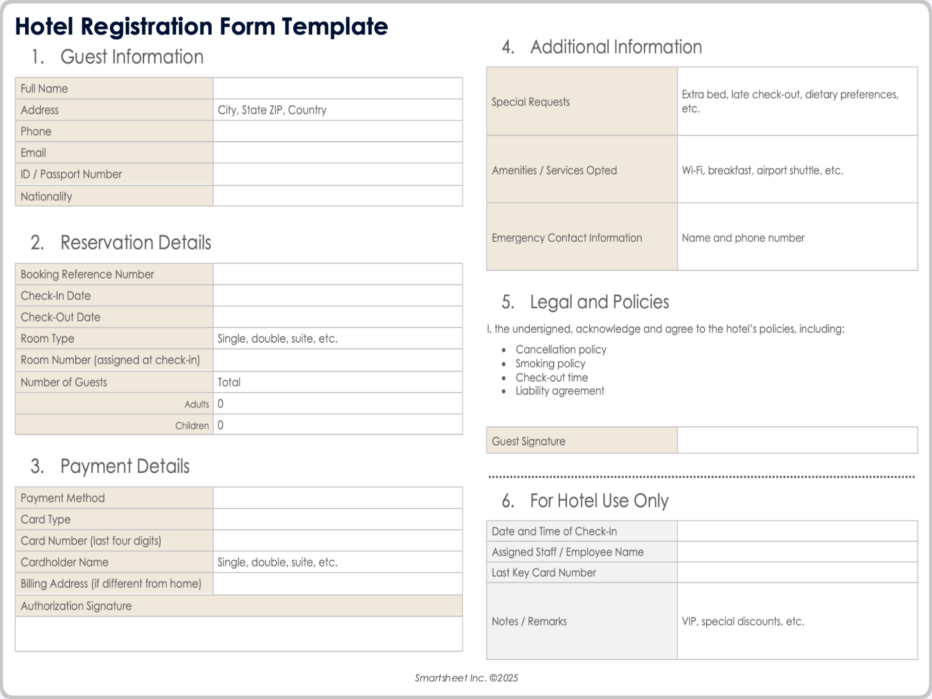 Hotel Management Templates