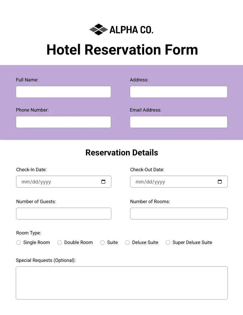 Minimalist Purple Hotel Reservation Form 861f4b53 A7e2 480e A835 4301dad6e3d5