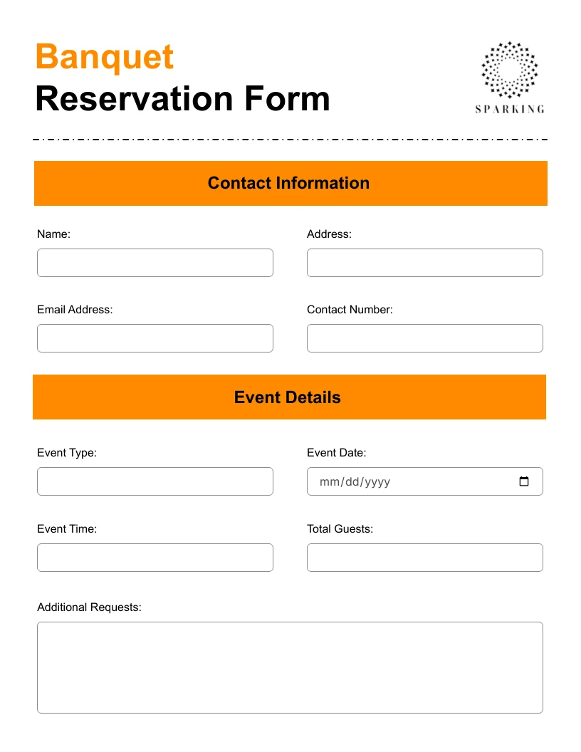 Simple White And Orange Banquet Reservation Form 2b0c3b8f 2753 42ca 99e3 961615782395